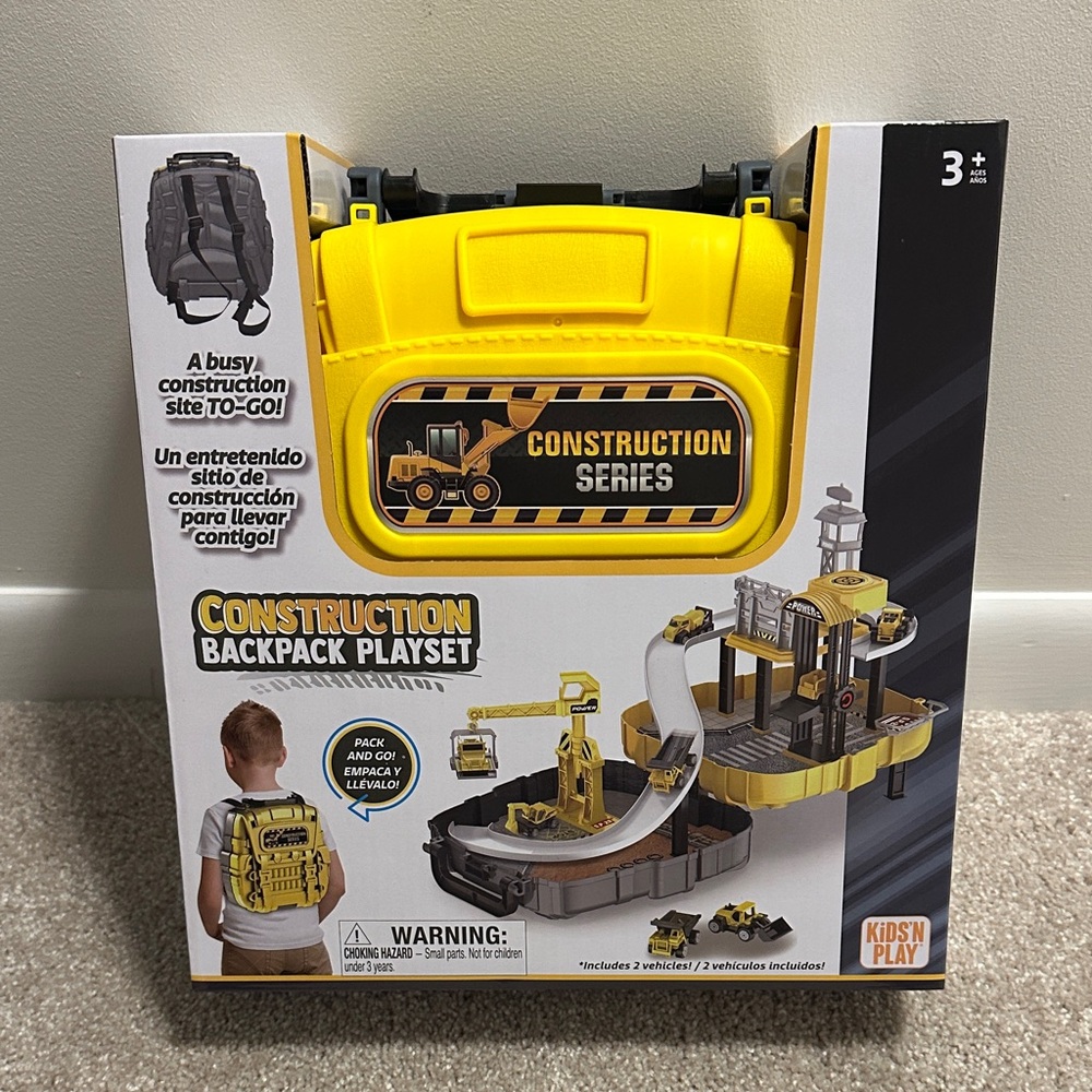 Construction Backpack Playset - Yellow